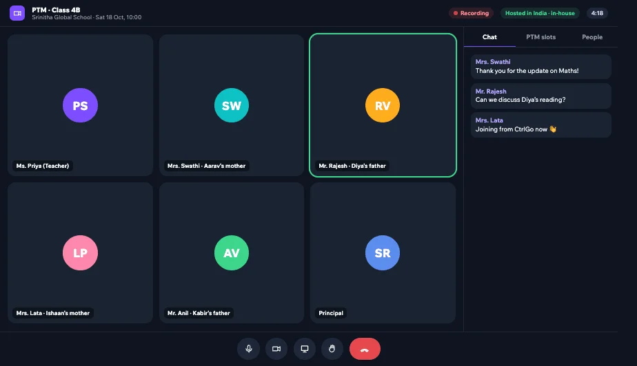 CtrlMeet parent–teacher meeting